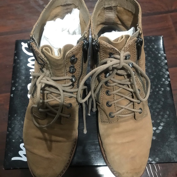 Sam Edelman combat  Leather Boots Size 6 - Picture 3 of 8